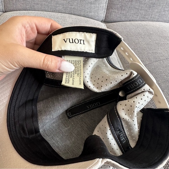 Vuori Water Tech Hat Unisex Adults One Size Wheat Heather Color Adjustable - Picture 5 of 6